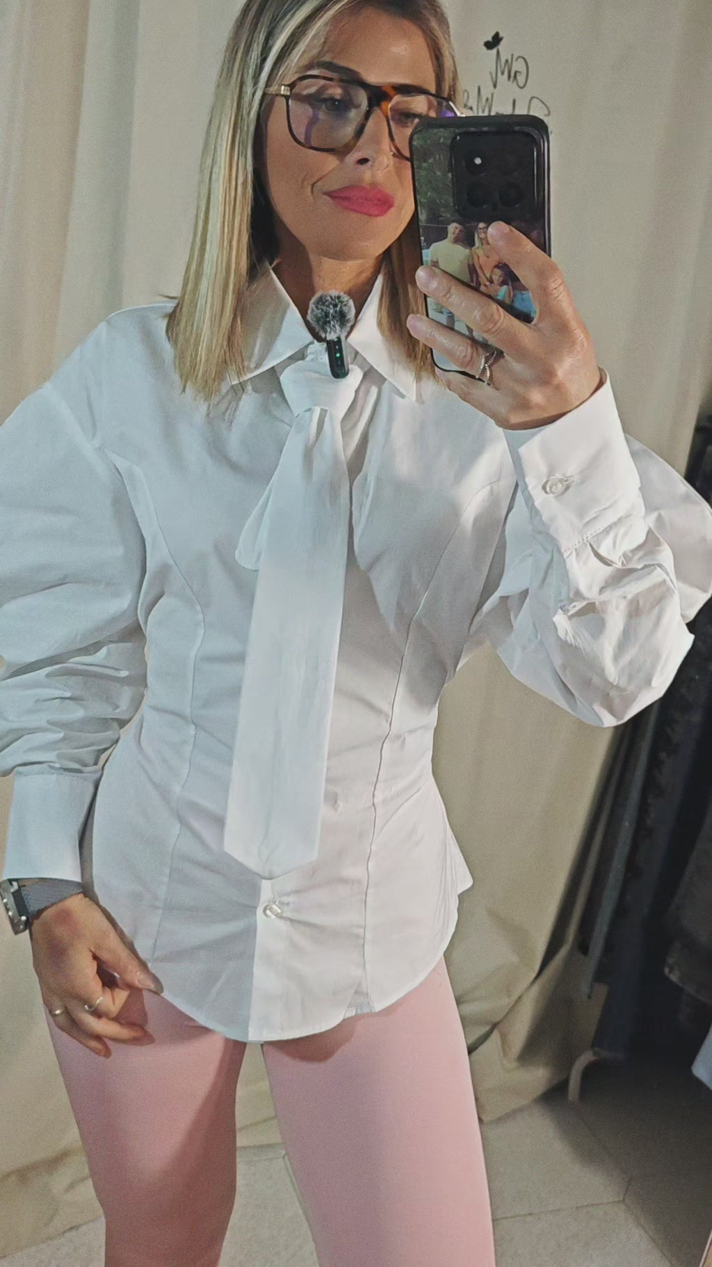 Camicia onda con cravatta