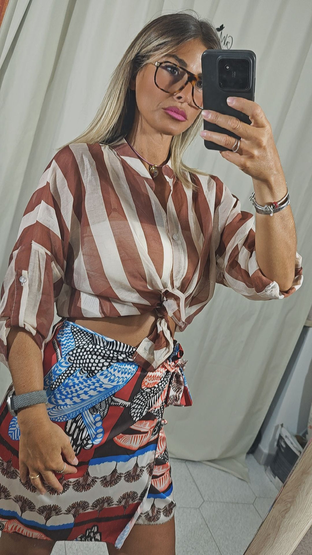 Camicia a righe