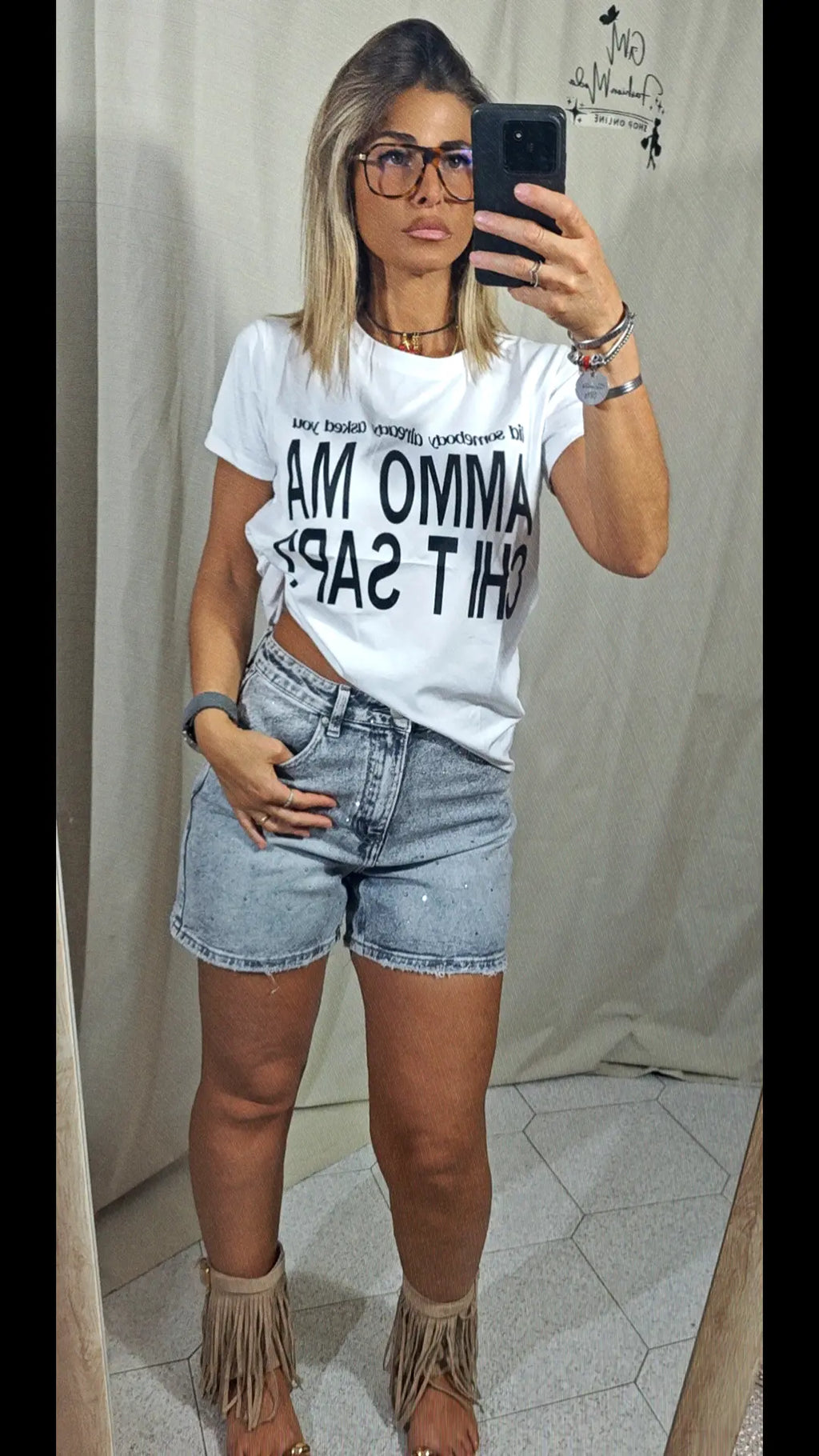T-Shirt ammo ma chi t sap? G.M.fashion.moda
