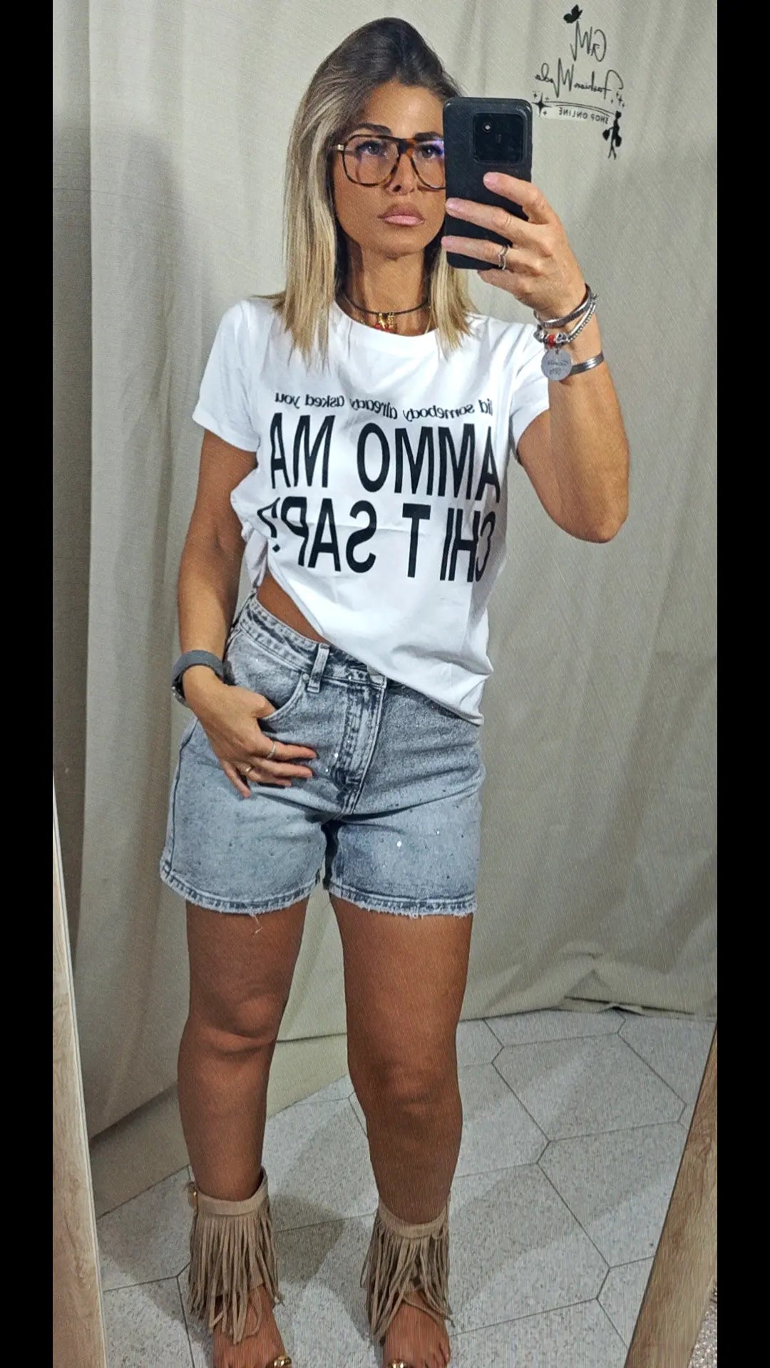 T-Shirt ammo ma chi t sap? G.M.fashion.moda