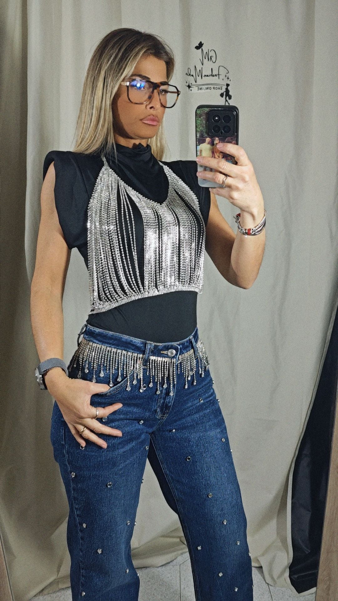 Jeans strass