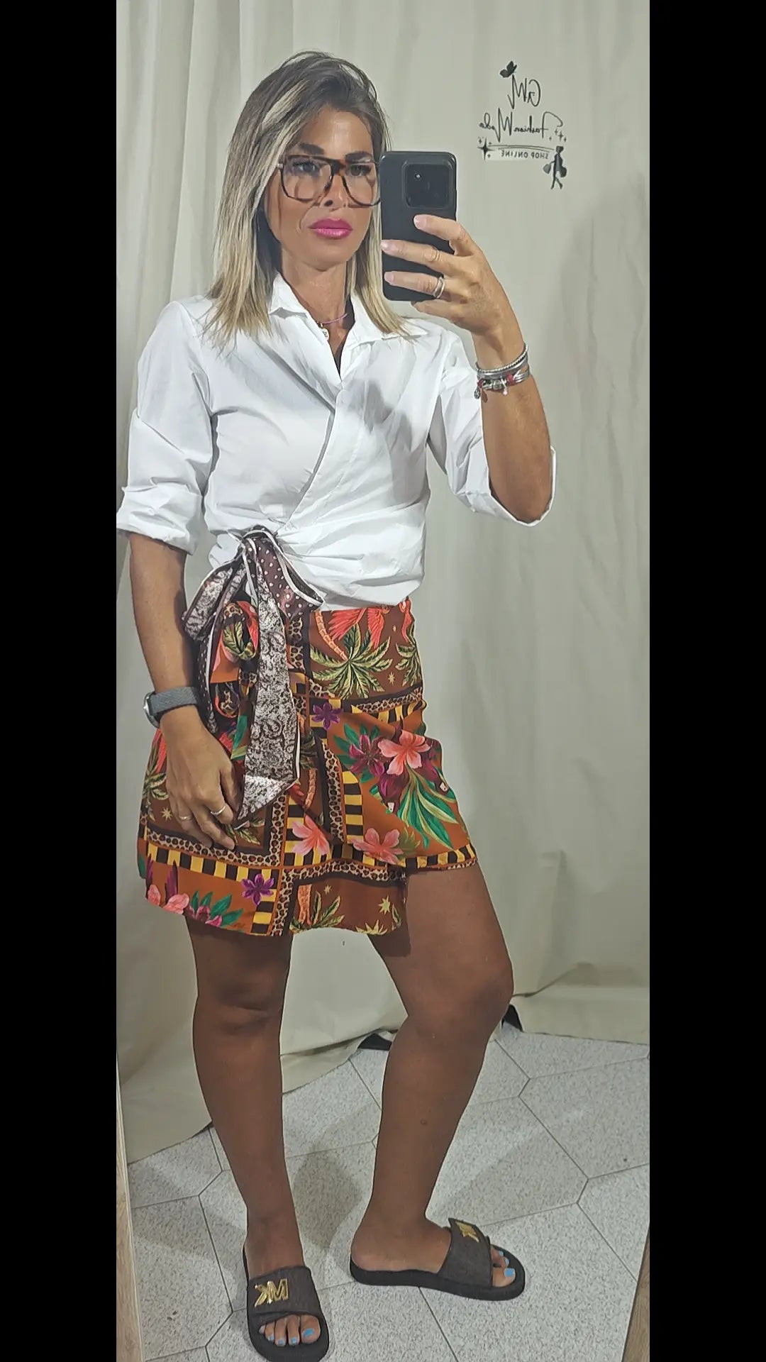 Gonna pareo fiori
