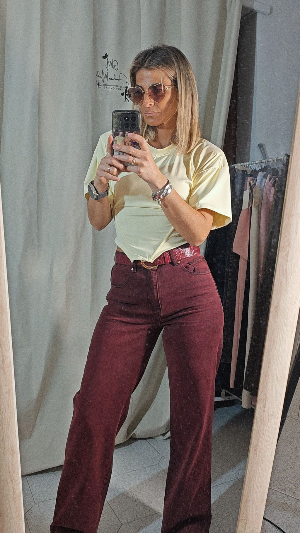 Pantalone bordeaux