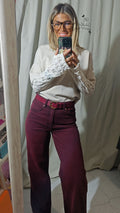 Pantalone bordeaux