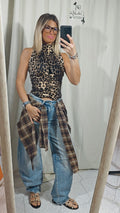 Jeans ballon con cinturina