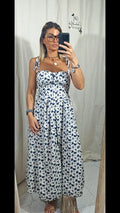 Vestito fiori con coppa G.M.fashion.moda