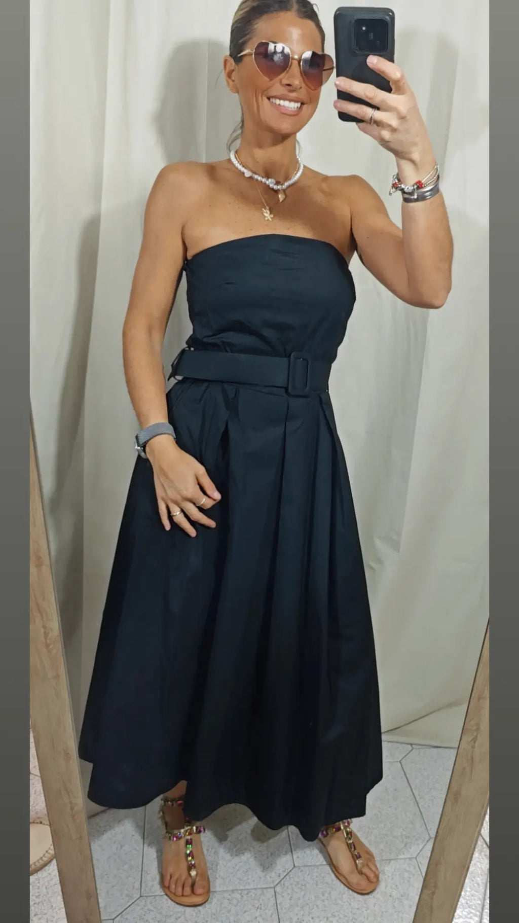 Vestito cotone con coppa