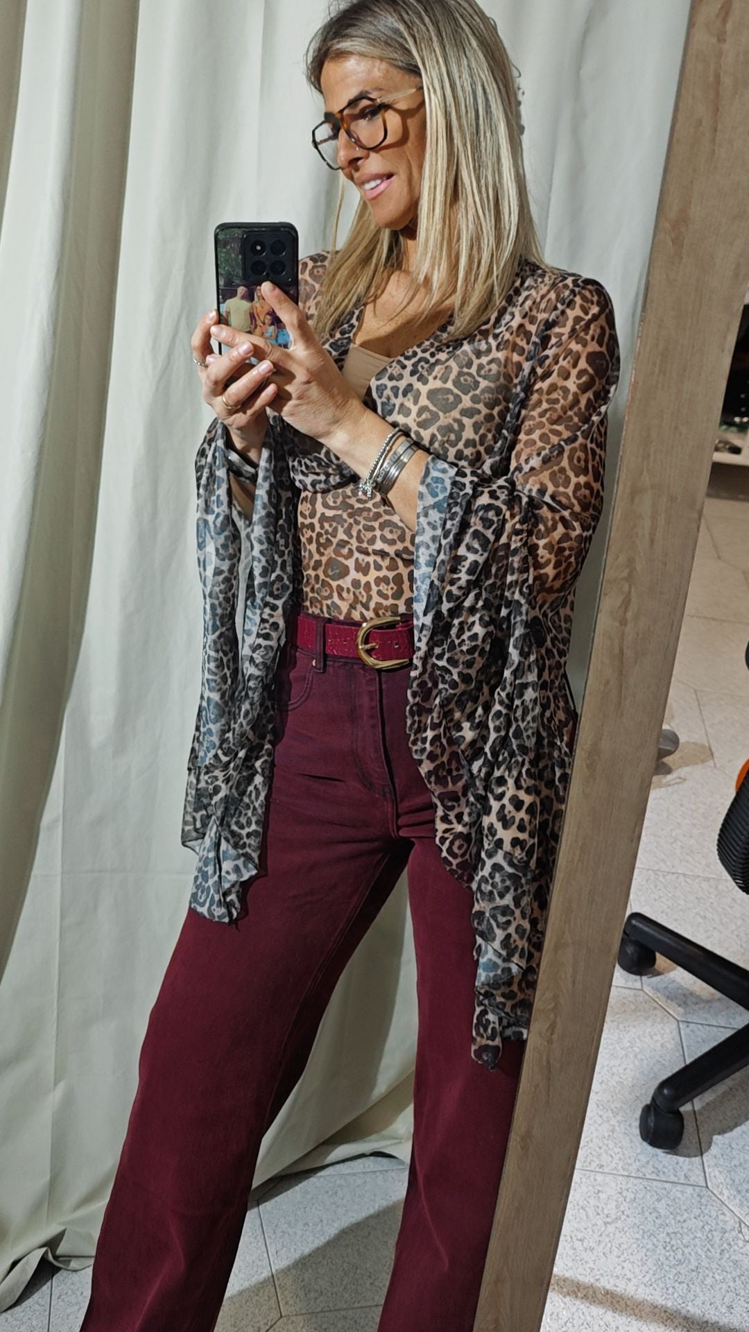 Pantalone bordeaux