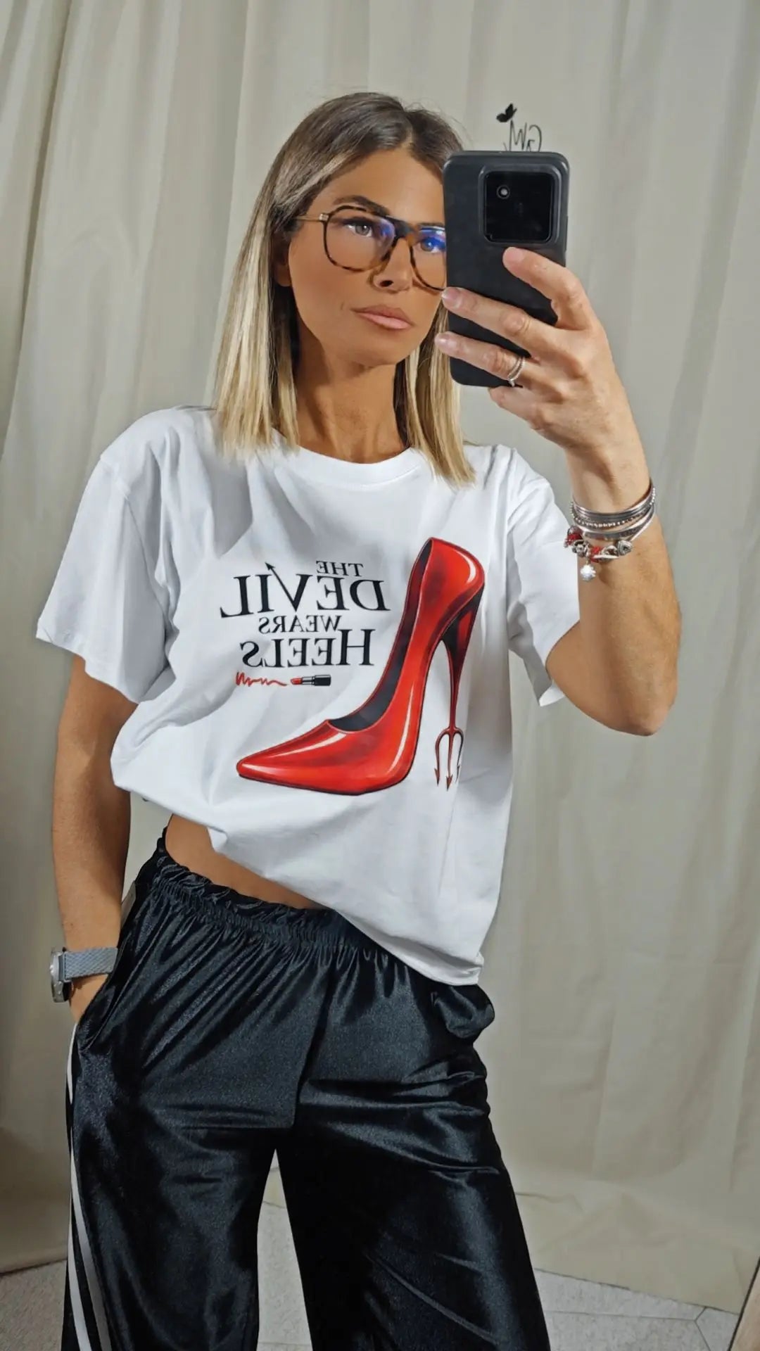 T-hirt il diavolo indossa i tacchi