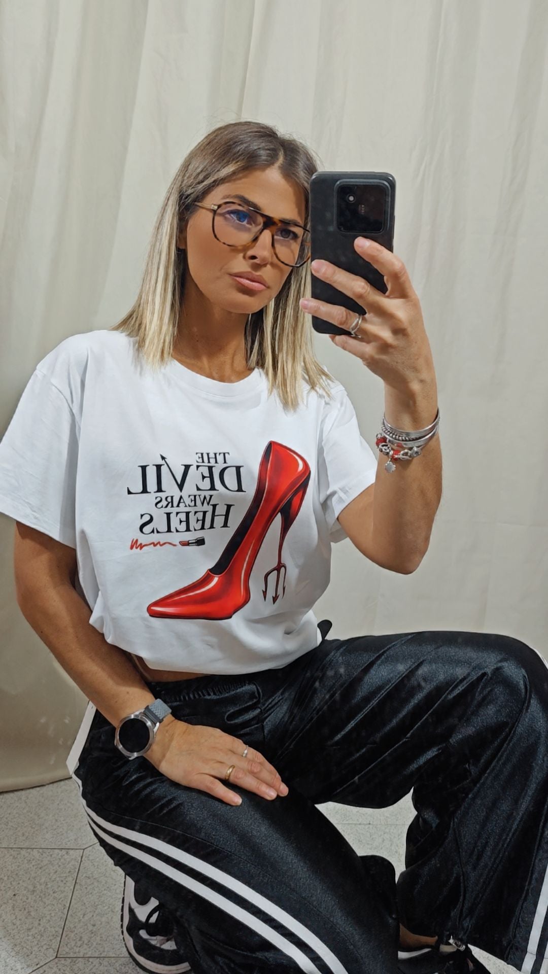 T-hirt il diavolo indossa i tacchi
