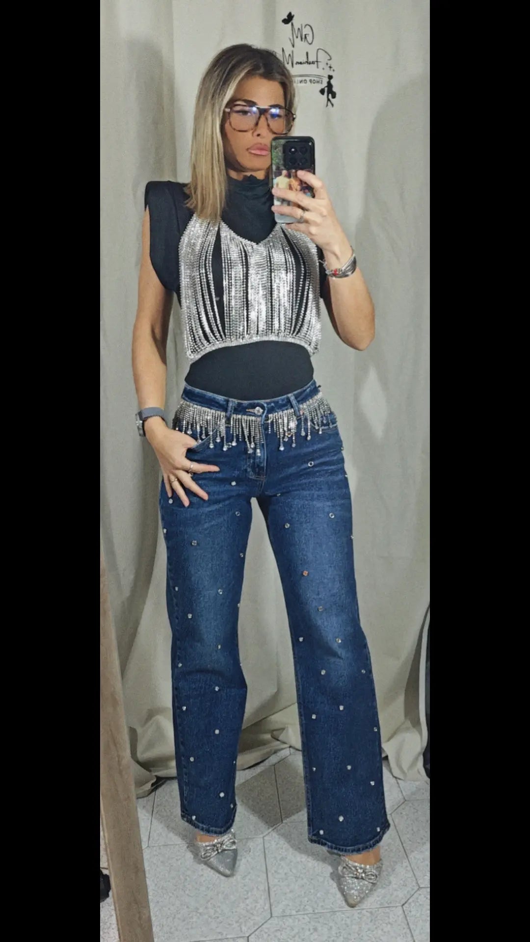 Jeans strass
