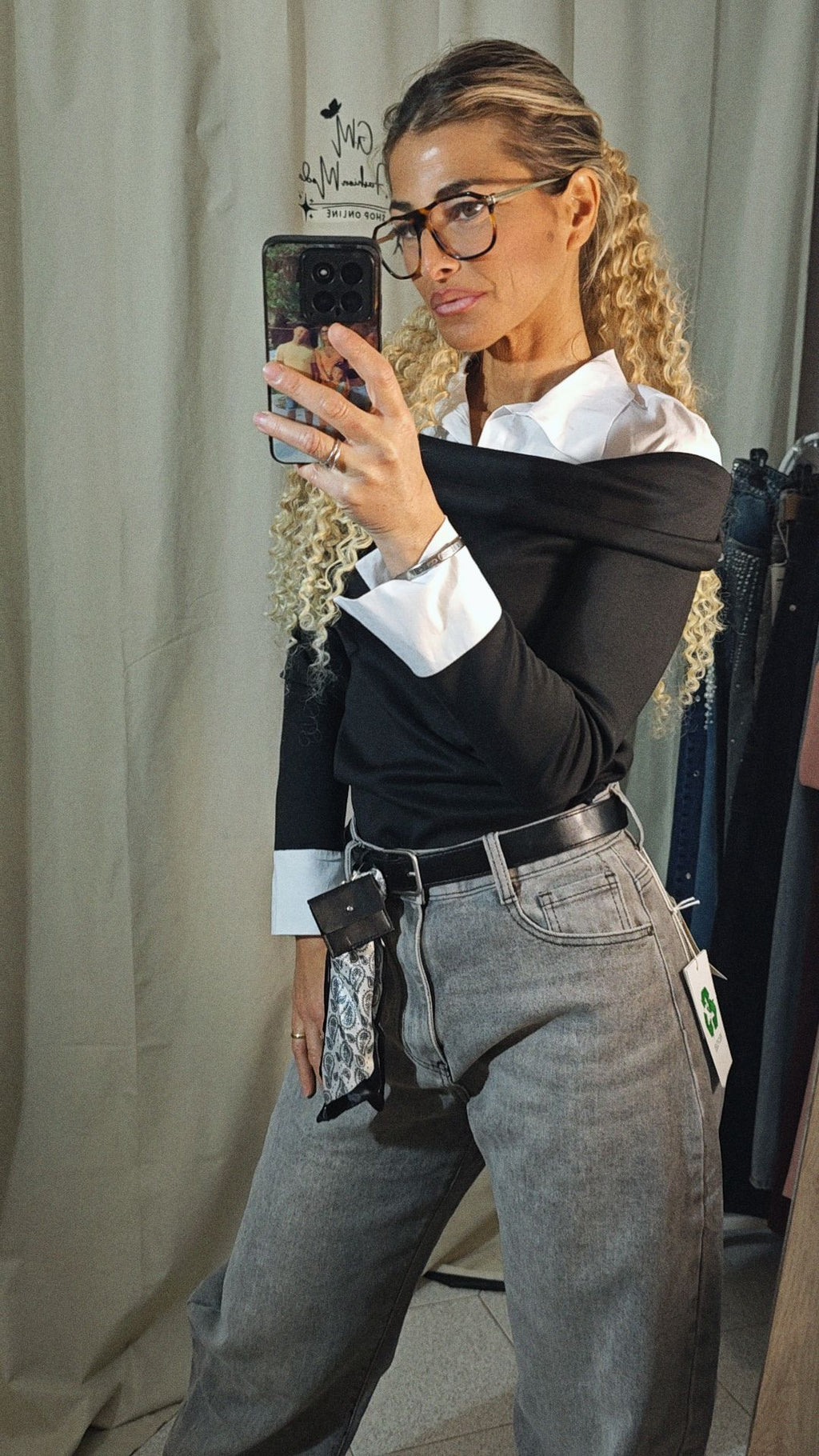 Maglia con camicia