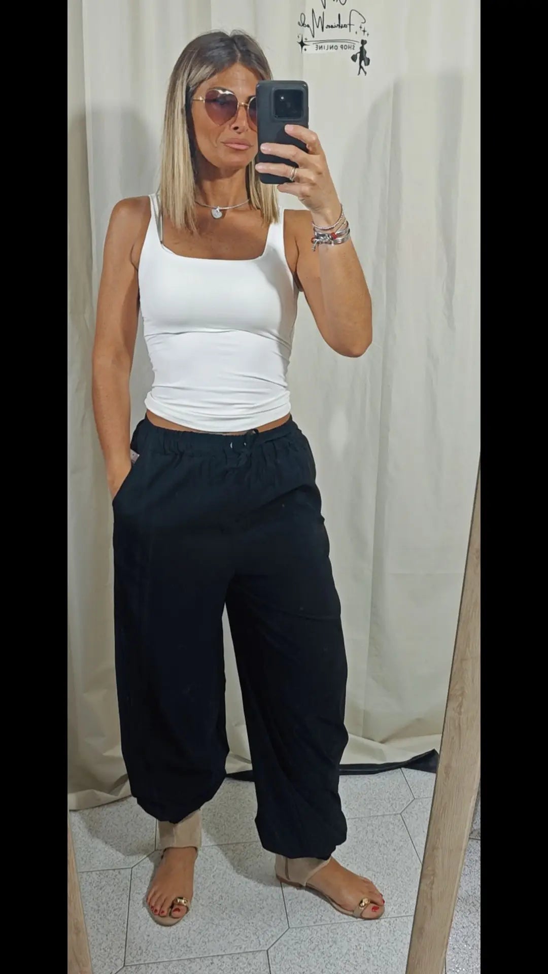 Pantalone cotone G.M.fashion.moda